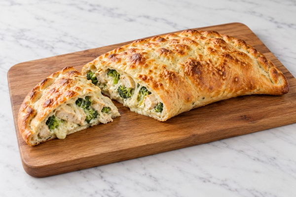 Chicken Alfredo Broccoli Calzone