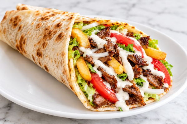 Beef Shawarma Wrap