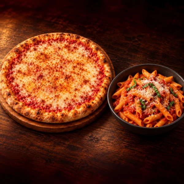 Large Cheese Pizza + Any Pasta Special