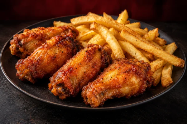 4 Wings w/ Fries