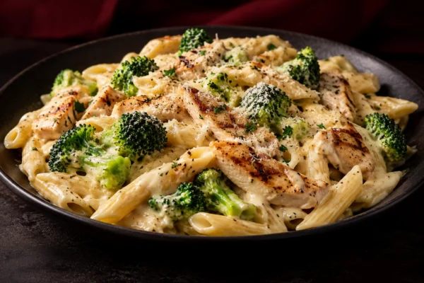 Chicken Broccoli Pasta alfredo