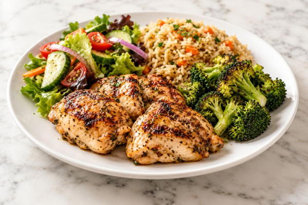 Grilled Chicken Broccoli Dinner