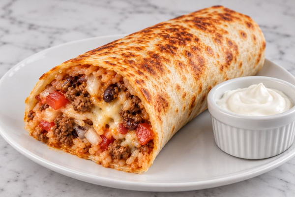 Hamburger Burrito