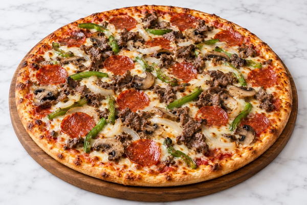 Steak Bomb Pizza