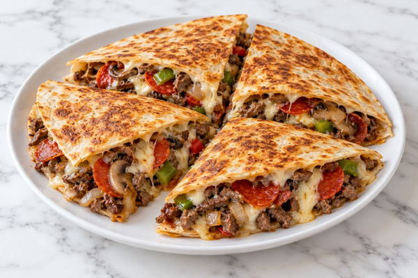 Steak Bomb Quesadilla