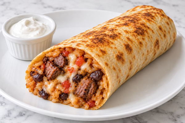 Steak Tips Burrito